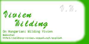 vivien wilding business card